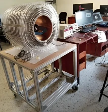 A low-field MRI research apparatus in a laboratory